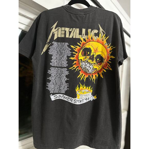 Metallica Summer Sh*t 1994 Vintage Reprint T-shirt Metallica Tag - Picture 3 of 5
